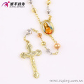 42841 xuping Religion Schmuck Mode Rosenkranz Halskette mit Jseus Kreuz und Bild